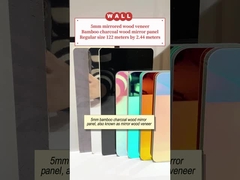 5mm Gorąco sprzedawany produkt Lustro PET Panel ścienny wodoodporny Bambus Węgiel drzewny