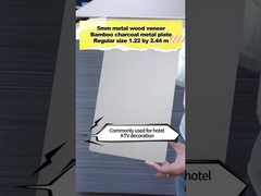 Fabrycznie dostosowana gorąca sprzedaż Ochrona środowiska Metalowa bambusowa płyta z węglem drzewnym