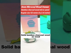 Płyty ścienne lustrzane PVC bamboo węgiel drzewny Płyty ścienne wodoodporne