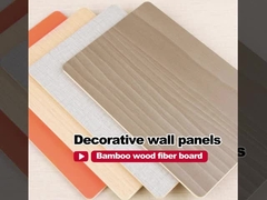 Bamboo Charcoal Wood Veneer PVC Panel ścienny Drewno ziarno 1220 * 2440mm Płyty ścienne