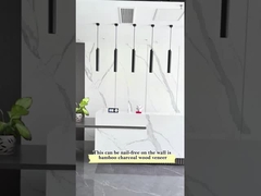 Cena fabryczna 8mm wodoodporny marmur bambusowy węgiel drzewny fornir drewniany