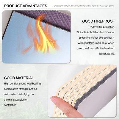 New Design 8mm Bamboo Charcoal Wall Panels Metal Wall Panels Fire-resistant Interior Decoration Materials For Exhibition Halls