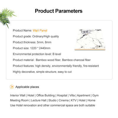 Modern Bamboo Charcoal Wood Veneer Wall Panel Decorative Design for Bedroom Furniture Living Room Office Wall Board