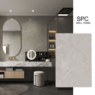 SPC Modern 3D Wall Panels Stone Crystal Waterproof Moisture Resistant Decorative Board for Bathroom Toilet