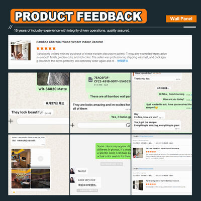 Bamboo Charcoal Fiber Wall Panels Fiber Wall Panel Indoor Waterproof Background Decoration
