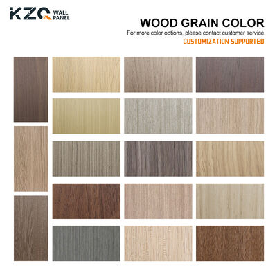 Indoor Decorative PVC Wood Grain Wall Panels Multiple Colors Can Be Customized Bamboo Fiber Wall Panel
