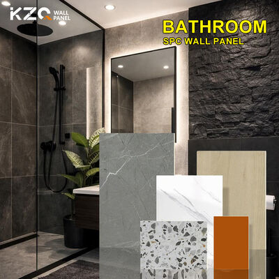 Popular SPC Shower Wall Panel Waterproof Decorative Material For Hotel Use Environmentally Friendly