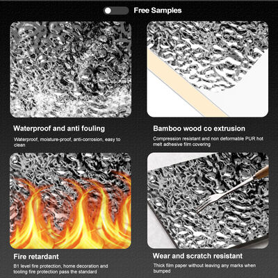 3D Water Ripple Series KTY Club Ceiling & Wall 5mm/mm Decorative Board Bamboo Charcoal Wall Board