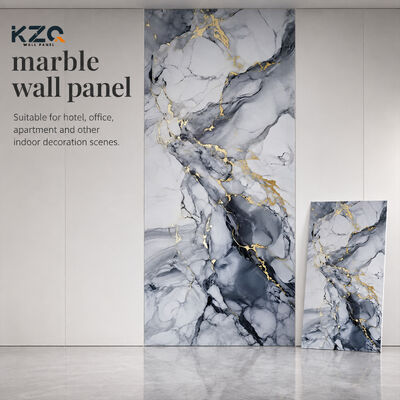Marble Wall Panel Bamboo Charcoal Wood Veneer For Interior Wall Panel