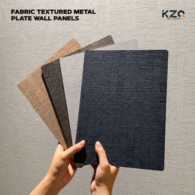 OEM ODM Bamboo Charcoal Veneer Sheet Metallic Fabric Texture Wall Panel for Bedroom Wall Decor