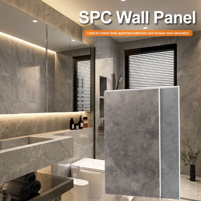 Bathrooms SPC Stone Plastic Composite Wall Panels Moisture-Proof Water Resistant for Hotel Renovations Indoor Decoration