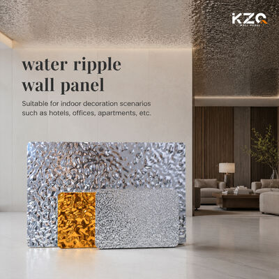 Seria 3D Water Ripple KTY Club Sufit i Ściana 5mm/mm Dekoracyjna Płyta Bambusowa Węglowa Płyta Ścienna