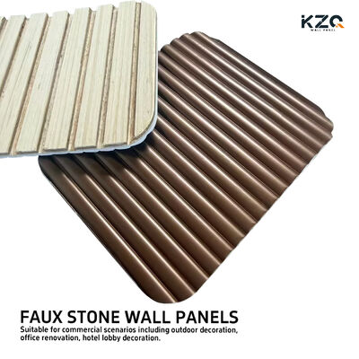 Nowy produkt Premium Wpc Panel Ścienny Ryflowany Panel 3D do dekoracji wnętrz